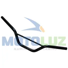 TIMON DE LA GY150 / BROS NEGRO CON SOPORTE de la marca MOTOLUZ