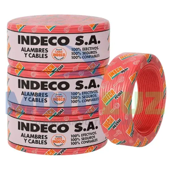 CABLE INDECO #18 COLOR ROJO marca MOTOLUZ para moto | Moto Luz Perú