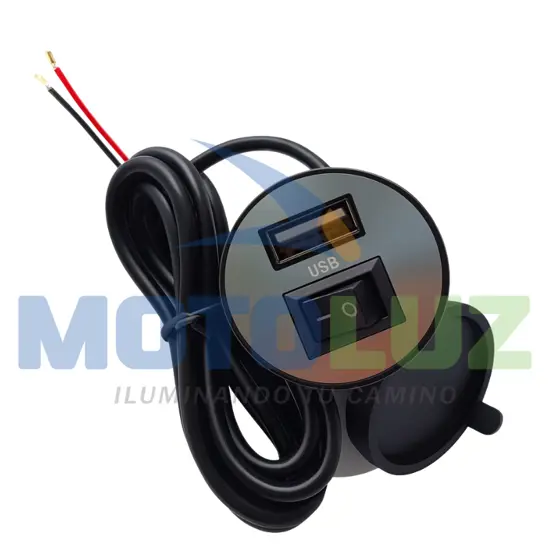 CARGADOR USB PARA MOTO 12V marca MOTOLUZ para moto | Moto Luz Perú