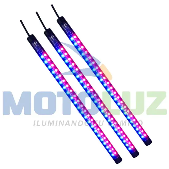 CINTA BICOLOR ROJO/AZUL 12V marca MOTOLUZ para moto | Moto Luz Perú