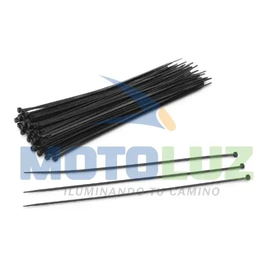 CINTILLO COLOR NEGRO – 20CM marca MOTOLUZ para moto | Moto Luz Perú