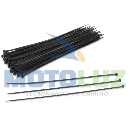 CINTILLO COLOR NEGRO – 25CM marca MOTOLUZ para moto | Moto Luz Perú