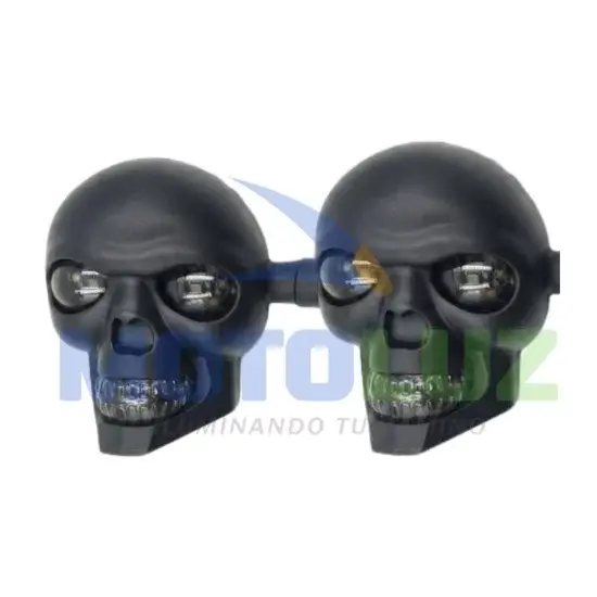 DIRECCIONALES LED TIPO CALAVERA marca MOTOLUZ para moto | Moto Luz Perú