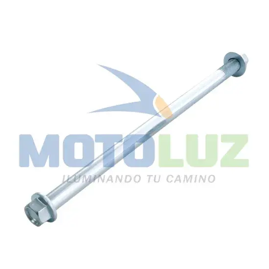EJE POSTERIO GRUESO DE LLANTA GL (15MM) – LARGO 28CM marca MOTOLUZ para moto | Moto Luz Perú