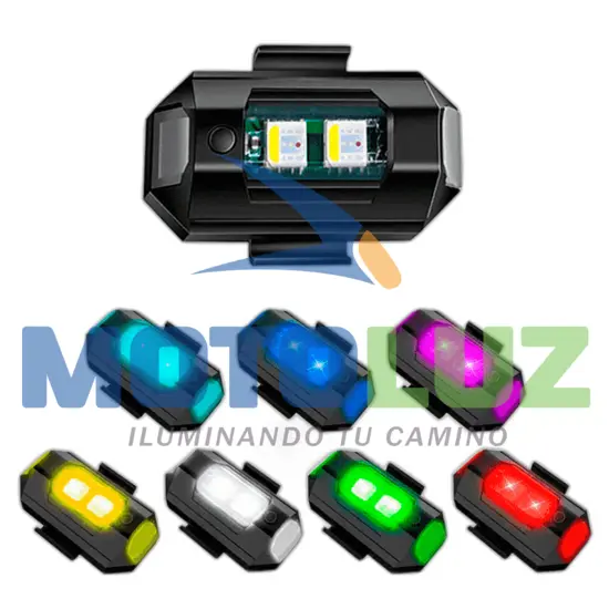 FARITO LED MULTICOLOR Y MULTIFUNCIÓN - RECARGABLE. marca MOTOLUZ para moto | Moto Luz Perú