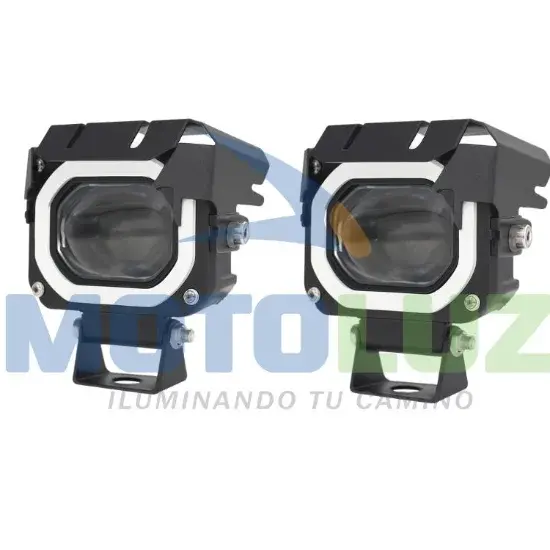 FARITOS FUEGO BRILLANTE - ARO DE ANGEL AZUL marca MOTOLUZ para moto | Moto Luz Perú