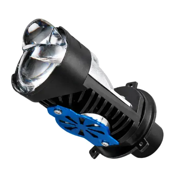 FOCO DELANTERO DOBLE LUPA - H4 - LUZ ALTA Y BAJA EN BLANCA marca MOTOLUZ para moto | Moto Luz Perú