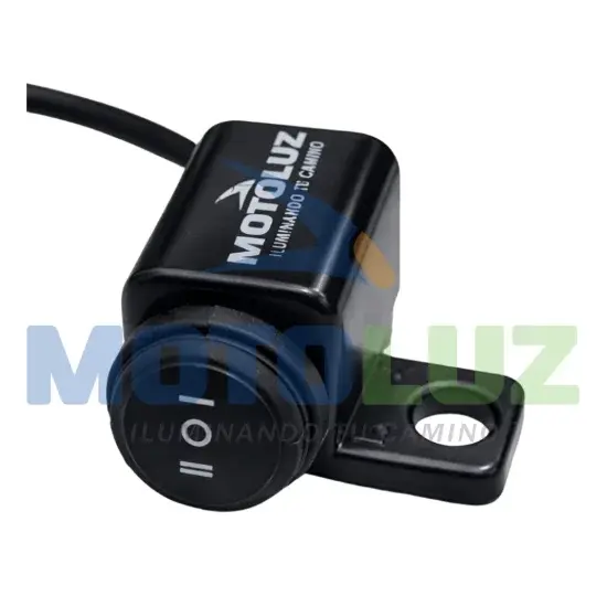 INTERRUPTOR PARA MOTO DE 3 GOLPES CON BASE PARA ESPEJO marca MOTOLUZ para moto | Moto Luz Perú