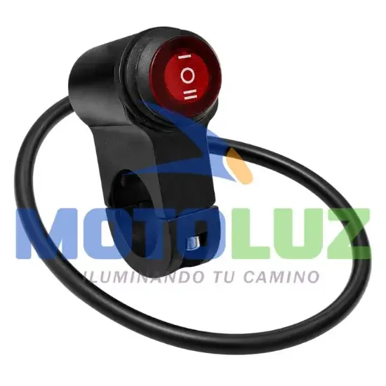 INTERRUPTOR 3 GOLPES ALUMINIO C133 marca MOTOLUZ para moto | Moto Luz Perú