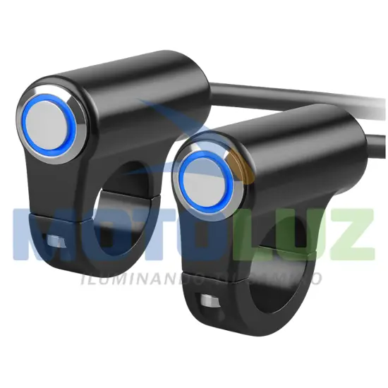INTERRUPTOR LED PARA MOTO 3 CABLES DE ALUMINIO marca MOTOLUZ para moto | Moto Luz Perú