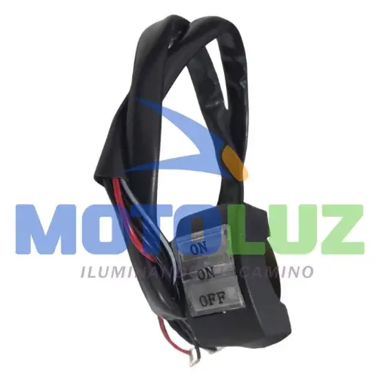 INTERRUPTOR LED C159 BLANCO 3 GOLPES marca MOTOLUZ para moto | Moto Luz Perú