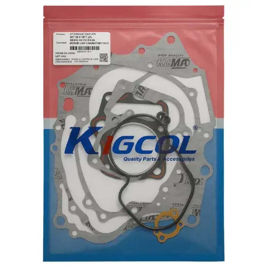 KIT DE EMPAQUE CABEZAL 110 SIN RETENES DE VALVULA - KIGCOL marca MOTOLUZ para moto | Moto Luz Perú