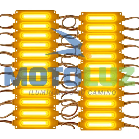 MÓDULO COB LED – 12V AMBAR marca MOTOLUZ para moto | Moto Luz Perú