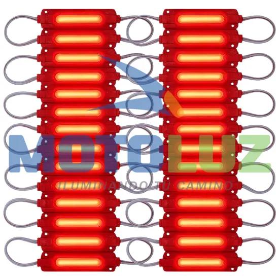 MÓDULO COB LED – 12V ROJO marca MOTOLUZ para moto | Moto Luz Perú