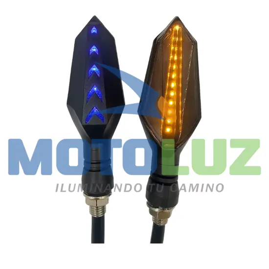DIRECCIONALES LE 111 ACON AMBARZUL marca MOTOLUZ para moto | Moto Luz Perú