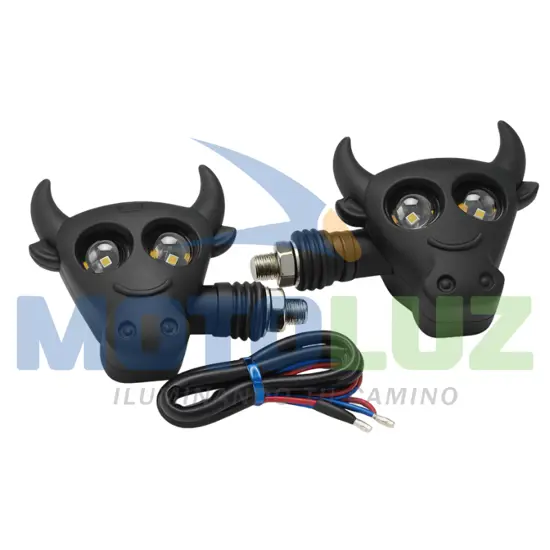 DIRECCIONAL LED TIPO TORO marca MOTOLUZ para moto | Moto Luz Perú