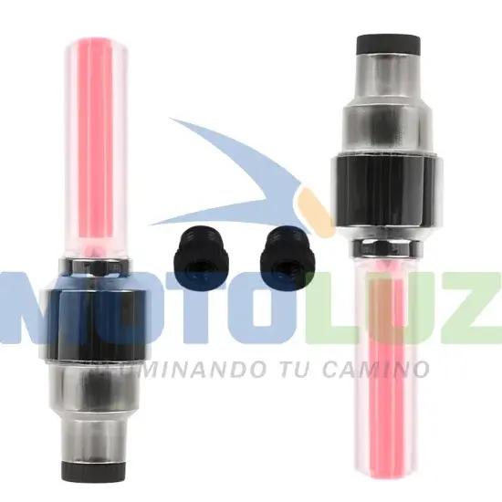 PAR DE PITONERAS COLOR ROJO /AUTO / MOTO / BICICLETA marca MOTOLUZ para moto | Moto Luz Perú