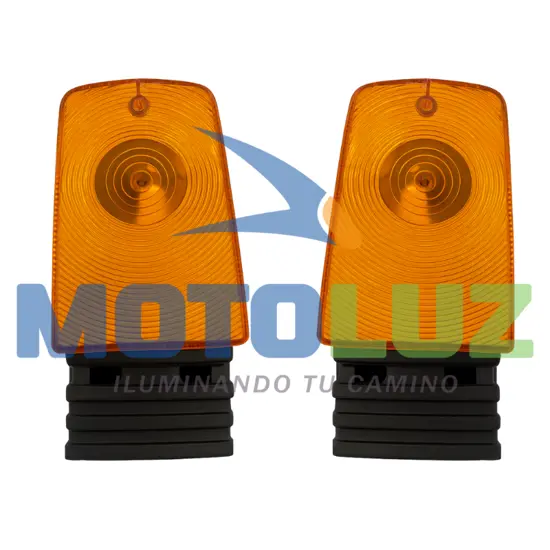 DIRECCIONALES GL (LUZ ÁMBAR, NO ES LED, LUZ FIJA, 12V) marca MOTOLUZ para moto | Moto Luz Perú