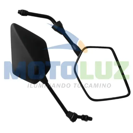 PAR DE ESPEJOS ROMBO UNIVERSAL 10MM marca MOTOLUZ para moto | Moto Luz Perú