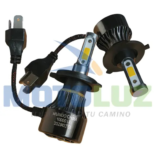 PAR FOCO AUTOLED HEADLIGHT H4 - MULTIVOLTAJE marca MOTOLUZ para moto | Moto Luz Perú