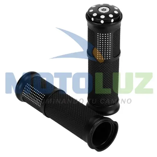 PAR DE MANUBRIOS UNIVERSAL NEGRO marca MOTOLUZ para moto | Moto Luz Perú
