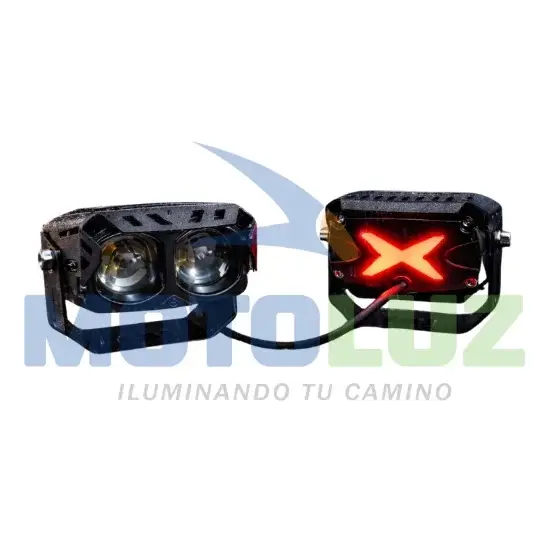 NEBLINEROS SUPERMAN 2X2 LED PARA MOTO MULTICOLOR marca MOTOLUZ para moto | Moto Luz Perú