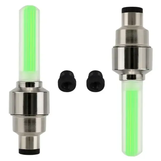 PAR DE PITONERAS COLOR VERDE /AUTO / MOTO / BICICLETA marca MOTOLUZ para moto | Moto Luz Perú