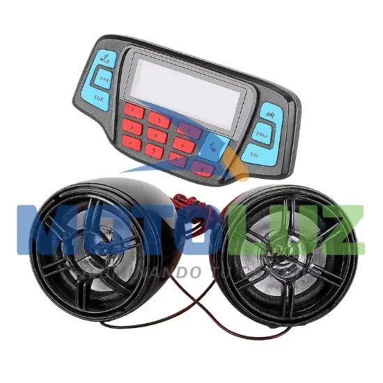 RADIO MP3 CON BLUETOOTH 518 marca MOTOLUZ para moto | Moto Luz Perú