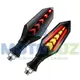 Vista 1 de DIRECCIONALES LUZ ROJA Y AMBAR - ESTATICA Y CORREDIZA MTZ117 - 12V | Moto Luz Perú