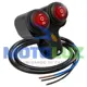 Vista 1 de INTERRUPTOR DOBLE 3 GOLPES ALUMINIO C713 | Moto Luz Perú
