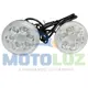 Vista 1 de PAR FARITOS 6 LEDS ARO MULTICOLOR - BASE TIMÓN | Moto Luz Perú