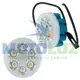 Vista 1 de PAR MINI FAROS 6 LEDS ARO MULTICOLOR BASE PARA ESPEJO CARCASA CELESTE | Moto Luz Perú