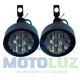 Vista 1 de PAR MINI FAROS OVALADOS 9 LEDS | Moto Luz Perú